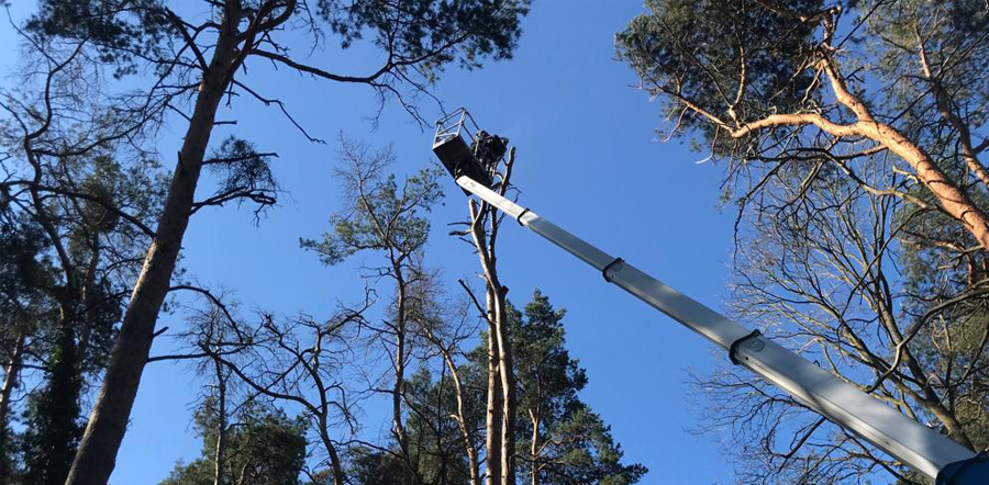 Einsatz von Hubarbeitsbühnen